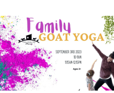 Family Goat Yoga - Little Hobby Hill