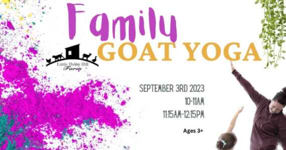 Family Goat Yoga - Little Hobby Hill