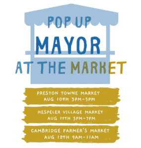 Cambridge Local News - "Pop Up Mayor" At The Market