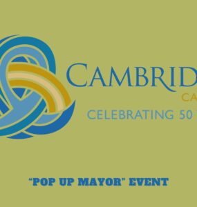 Cambridge Local News - Pop Up Mayor" Event